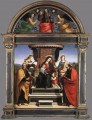 Vierge à l’Enfant Enthousiaste des Saints 1504 Renaissance Raphaël